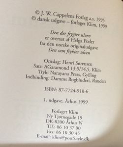 Den der frygter ulven