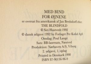 Med bind for øjnene