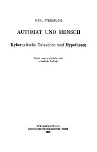 Автомат И Человек (Кибернетические Факты И Гипотезы)