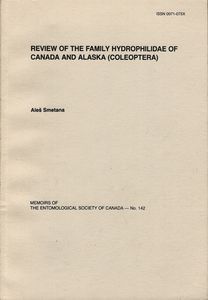 Review of the Family Hydrophilidae of Canada and Alaska (Coleoptera)