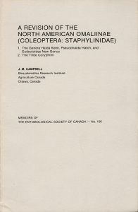A Revision of the North American Omaliinae (Coleoptera: Staphylinidae): 1. The Genera Haida Keen, Pseudohaida Hatch, and Eudectoides New Genus: 2. The Tribe Coryphiini
