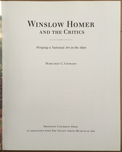 Winslow Homer and the Critics: Forging a National Art in the 1870s