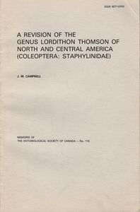 A Revision of the Genus Lordithon Thomson of North America (Coleoptera: Staphylinidae)