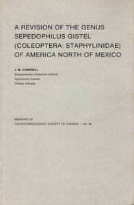 A Revision of the Genus Sepedophilus Gistel (Coleoptera: Staphylinidae) of America North of Mexico