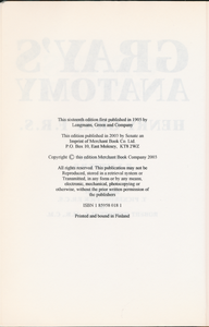 The Complete Gray's Anatomy with Later Additions by Dr. R. A. Bolam
