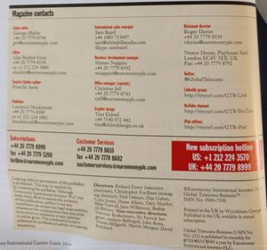 Global Telecoms Business International Carrier Guide 2014