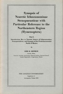 Synopsis of Nearctic Ichneumoninae Stenopneusticae with Reference to the Northeastern Region (Hymenoptera). Part I. Introduction, Key to Nearctic Genera of Ichneumoninae Stenopneusticae, and Synopsis of the Protichneumonini North of Mexico