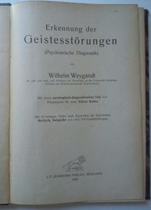 Erkennung der Geistesstörungen (Psychiatrische Diagnostik)