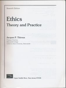 Ethics: Theory and Practice (Seventh Edition)
