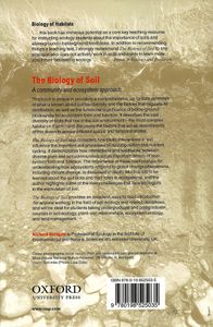 The Biology Of Soil. A Community And Ecosystem Approach.