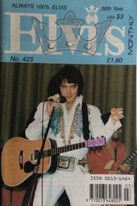 Elvis Monthly   Thirty-Sixth Year,  No. 423