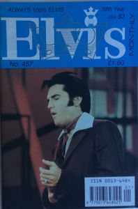 Elvis Monthly   Thirty-Ninth Year,  No. 457