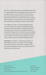 The Meaning of Science