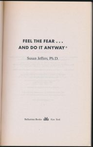Feel the Fear . . . and Do It Anyway: 20th Anniversary Edition