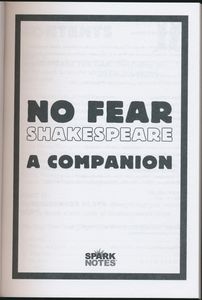 No Fear Shakespeare: A Companion