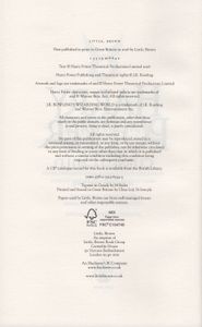 Harry Potter and the Cursed Child Parts One and Two (Special Rehearsal Edition Script)