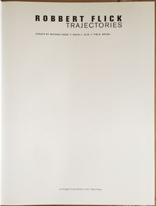 Robbert Flick: Trajectories
