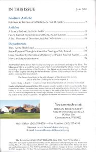 The Berean Searchlight (June 2016)