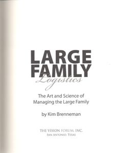Large Family Logistics