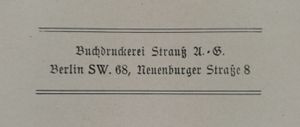 Buchdruckerei Strauss A.G.