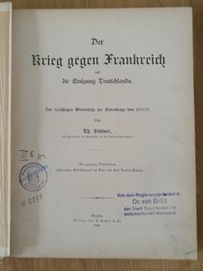 Der Krieg gegen Frankreich 1870-71.