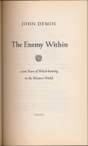 The Enemy Within: 2,000 Years of Witch-hunting in the Western World