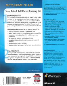 MCTS Exam 70-680 Configuring Windows® 7 Self-Paced Training Kit