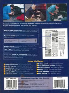 Land Rover Discovery 1989 to 1998 (G to S Registration) Petrol & Diesel