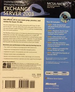 Implementing And Managing Microsoft Exchange Server 2003