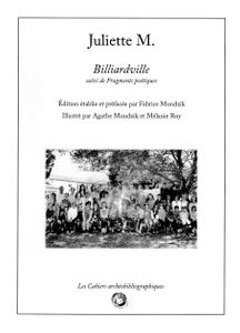 Billiardville, Suivi De Fragments Poétiques