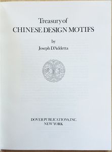 Treasury of Chinese Design Motifs