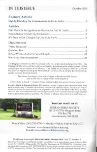 The Berean Searchlight (October 2016)