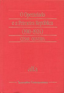 O Operariado E A Primeira República