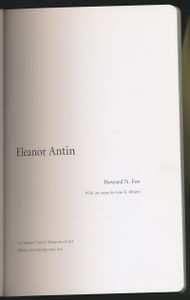Eleanor Antin