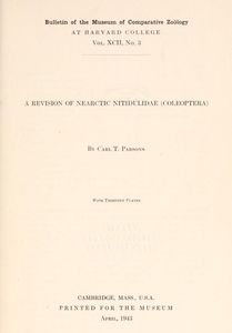 A Revision of Nearctic Nitidulidae (Coleoptera)