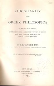 Christianity And Greek Philosophy