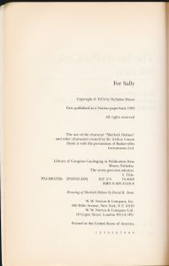 The Seven-Per-Cent Solution: Being a Reprint from the Reminiscences of John H. Watson, M.D.