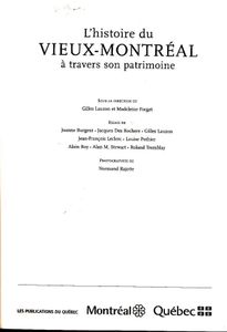 Histoire Du Vieux-Montréal À Travers Son Patrimoine