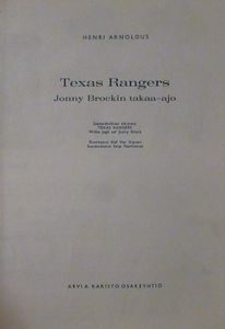 TEXAS RANGERS Jonny Brockin Takaa-ajo