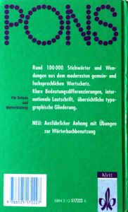 PONS Schülerwörterbuch - Französisch-Deutsch/Deutsch-Französisch