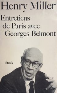 Entretiens De Paris Avec Georges Belmont