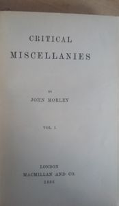 Critical Miscellanies, Vol. I