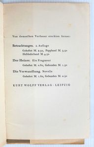 Das Urteil. Eine Geschichte