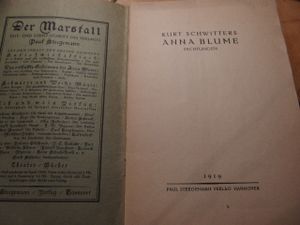 Anna Blume. Dichtungen