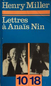Lettres à Anaïs Nin