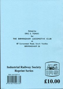Industrial Locomotives of Lancashire. Pocket Book No. 7