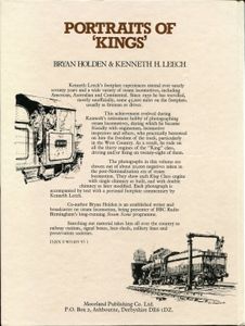 Portraits of 'Kings'. Portraits of every Western Region 'King' Class locomotive in single and double chimney form, with footplate comments