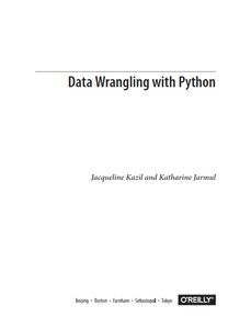 Data Wrangling with Python