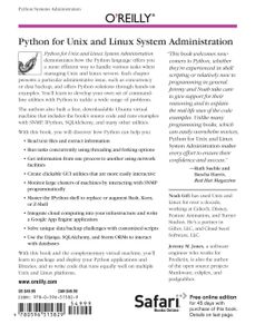 Python for Unix and Linux System Administration