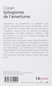 Syllogismes de l'amertume